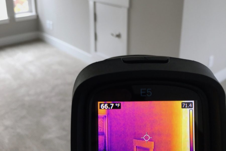 Using thermology for new home inspections.