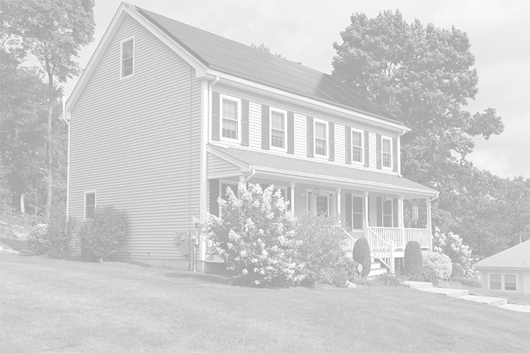 Home with landscaping and clean out cap for sewer scope.