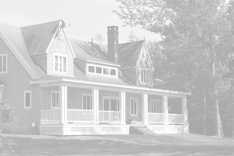 House in Puget Sound with white porch
